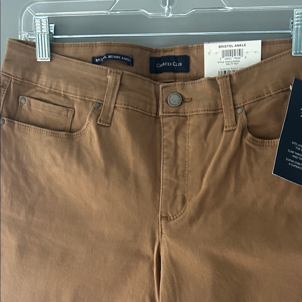 Charter Club Men's Tan Chinos - Picture 2 of 7